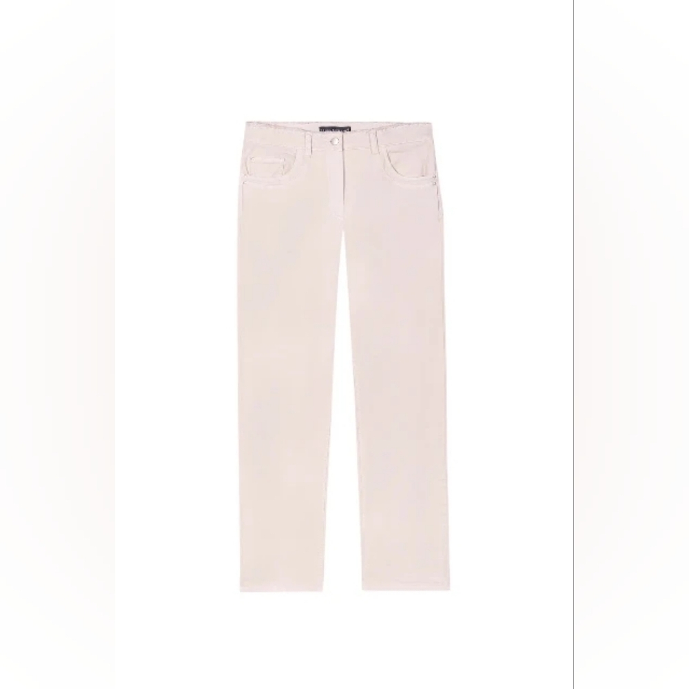 Baby Pink Straight Leg Jeans